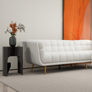 English Elm Ashcroft Furniture - Addison Right Sectional Sofa - Cream Boucle Fabric, Cozy Comfort For 4, Quick Assembly & Modern Style B183S00149