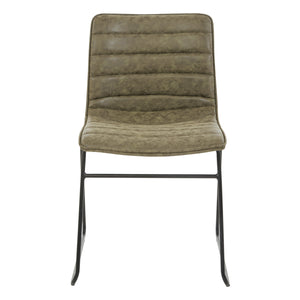 OSP Home Furnishings Halo Stacking Chair  - Set of 2 Olive