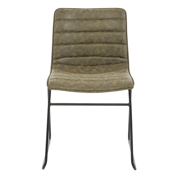 OSP Home Furnishings Halo Stacking Chair  - Set of 2 Olive