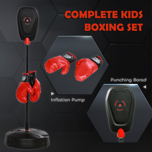 English Elm Qaba Kids Boxing Set - Adjustable Punching Bag With Gloves For Ages 5-10, Safe Indoor Fitness Toy W2225P249764-GIGA