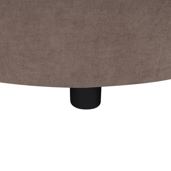 English Elm Swivel Barrel Accent Chair Chenille Tufted Round Club Seat for Living Room Lounge N719S002170D