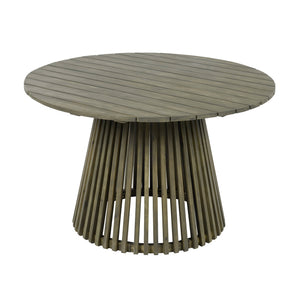 English Elm Christopher Knight Home® - Outdoor Acacia Wood Dining Table - 47.25-Inch Grey Round Patio Table For Stylish Gatherings & Comfort N770P313798G