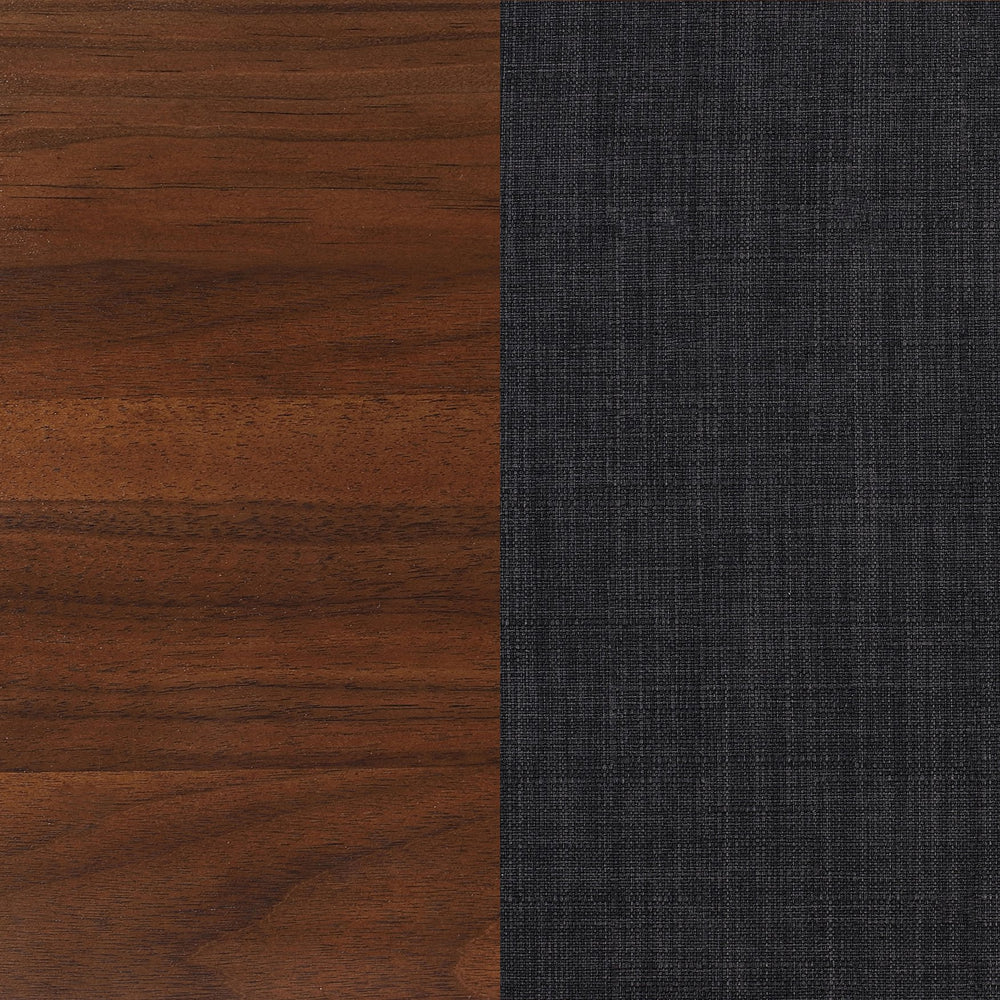 English Elm Carson Dark Walnut Eastern King Platform Bed - Mid-Century Modern Design With Plush Tufted Headboard B062S00693