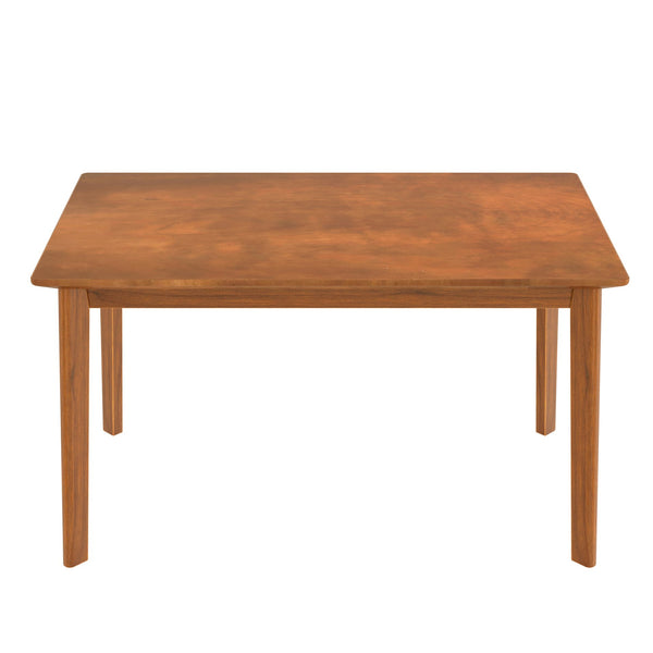 English Elm 5-Piece Counter Height Dining Set with Faux Marble Top and Upholstered Seats, Mid-Century Pub Charm Brown+Gray N752S000017D