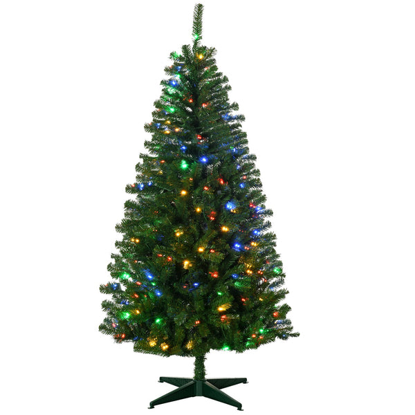 English Elm Homcom 6Ft Prelit Artificial Christmas Tree With 584 Branches & 212 Led Lights, Auto-Open Design W2225P249676