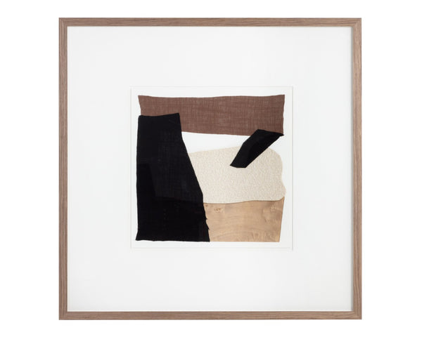 Sunpan FAMILY DYNAMICS II - 40" Tactile Art Piece in Dark Brown Frame for Dynamic Wall Decor & Style A0423