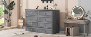 English Elm Queen Murphy Wall Bed with Rattan Panel Cabinet and Storage Drawers for Studio Rooms Gray LP000676AAE