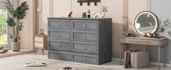 English Elm Queen Murphy Wall Bed with Rattan Panel Cabinet and Storage Drawers for Studio Rooms Gray LP000676AAE