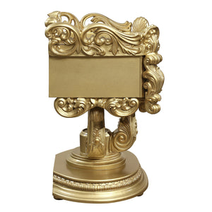 English Elm Gold Luxurious 1-Drawer Nightstand with Felt-Lined Self-Closing Drawer, 2/3 Extension, Gold Finish Elegance B062P215396