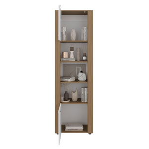 English Elm Dupont Tall Bookcase with Lower Cabinet Five Shelves Two-tone Modern Display B092P474473