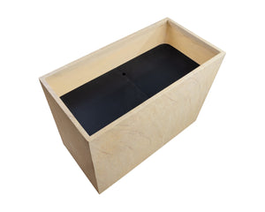 Sunpan LEILANI PLANTER - ELEGANT MODERN RECTANGULAR DESIGN FOR INDOOR AND OUTDOOR SPACES, ANTIQUE BRONZE Taupe 111138