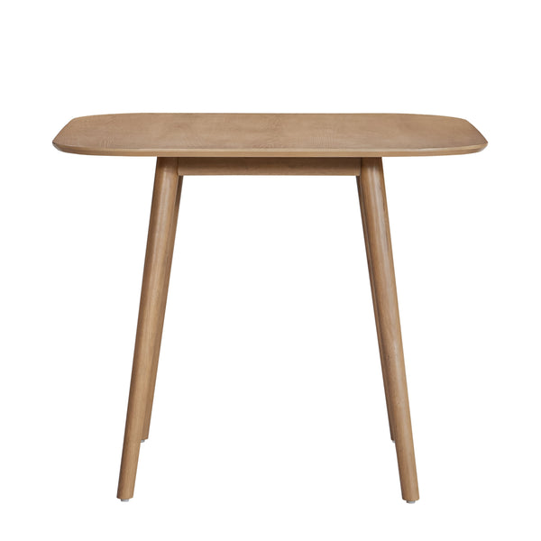 English Elm Christopher Knight Home® - SQUARE Mid-Century Dining Table with Tapered Legs, Solid Wood Frame, Sleek Communal Centerpiece Light Natural N771P355877A