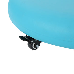 English Elm Wheelie Concrete Outdoor Umbrella Base with Locking Casters for Patio Stability Teal 60454.00TEL