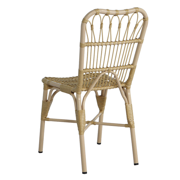 English Elm Christopher Knight Home® - Outdoor Hand-Woven PE Rattan Patio Dining Chairs Set of 2 with Iron Frame 400lb Capacity, No Assembly Required Natural N762P236148N