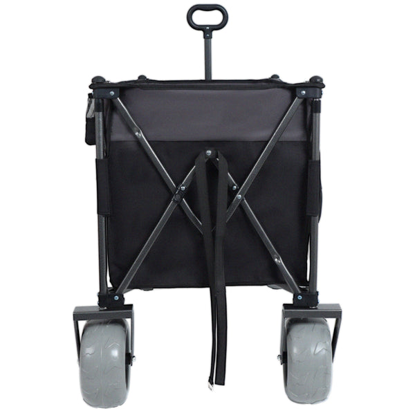 English Elm 9" Balloon Wheel Folding Wagon Heavy Duty 480lb All Terrain Oxford Fabric Cart W2932P317113