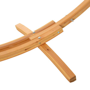 English Elm Outsunny 10.6' Curved Wooden Hammock Stand - Stylish, Durable, Up To 264Lbs, Perfect For Indoors & Outdoors W2225P174061-GIGA