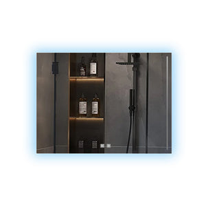 English Elm Vellum Backlit Led Vanity Mirror with Defogger Frameless Copper Free Bathroom Wall Mount B2731P478339