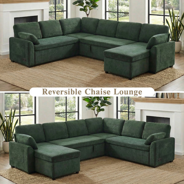 English Elm Swivel Barrel Accent Chair Chenille Tufted Round Club Seat for Living Room Lounge Green N719S002380F