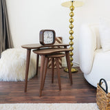 English Elm Ashcroft Furniture - Dainty Walnut Nesting Table