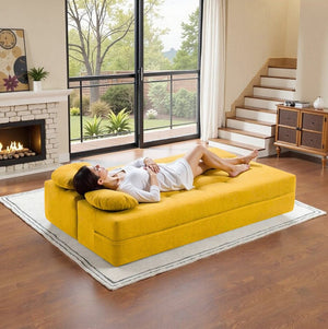 English Elm 2-In-1 Convertible Modular Sofa Bed With Memory Foam - No Assembly, Space-Saving Comfort For Any Room P1 W3653P355635-GIGA