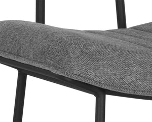 Sunpan Buca Counter Stool - Stylish Metal Frame with Comfortable Seating for Modern Home Decor Solutions Matte Black, Belfast Koala Grey