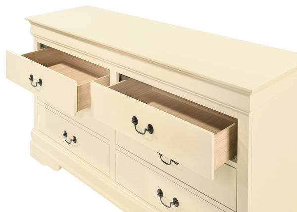 English Elm Louisphillipe G02175-D Beige Dresser - Classic Elegance, Durable Design & Ample Storage For Bedrooms B078107853