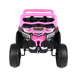 English Elm Ride on 12v Electric Kids Car with Remote Control Swing Function and Bluetooth Music Pink W1760P358706