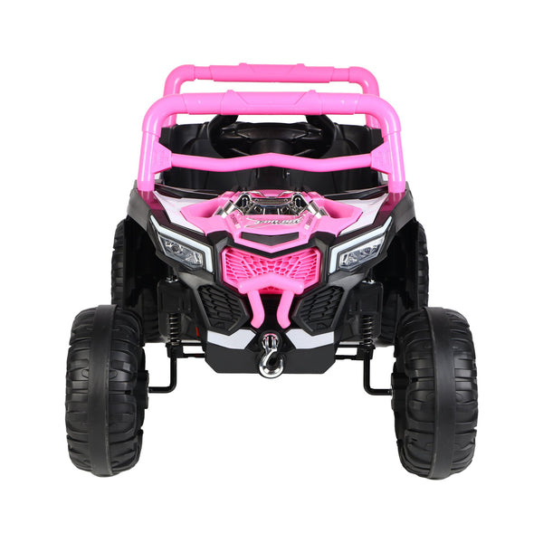 English Elm Ride on 12v Electric Kids Car with Remote Control Swing Function and Bluetooth Music Pink W1760P358706
