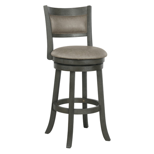 OSP Home Furnishings Swivel Stool 30" Dove / Antique Grey