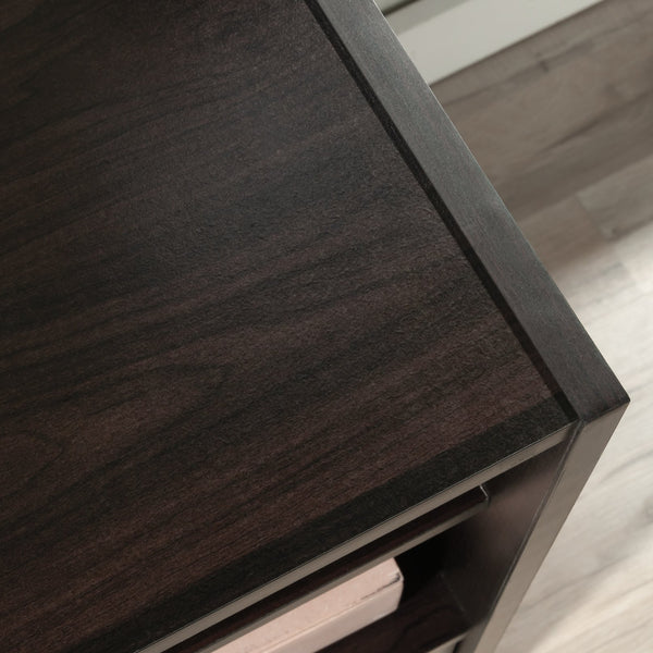 English Elm Desk, Sleek Brown Finish With Adjustable Storage - Ideal For Compact Home Office Or Bedroom Use B356P402653