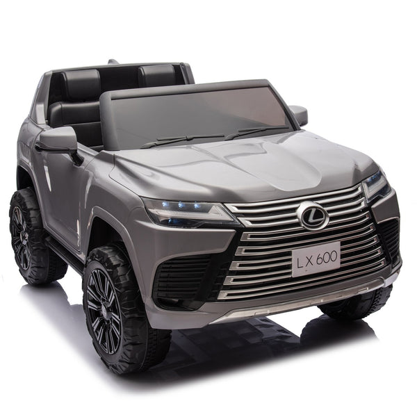 English Elm Licensed Lexus Lx600 24v Two Seater Kids Ride on Suv with Remote and Suspension Gray W1578P339058