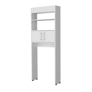 English Elm Bisbee Over-the-Toilet Bathroom Storage Cabinet with 2 Doors, 2 Open Shelves, White, Slim Design B128P287527
