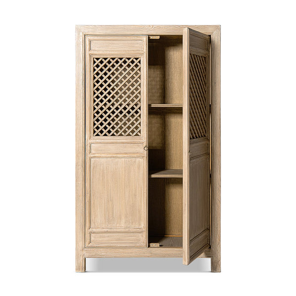 English Elm Rowan Reclaimed Pine Two Door Accent Cabinet with Carved Handles Rustic Storage B2719P474441