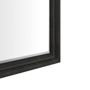 Atrium Landscape Mirror - Elegant Hand-Glazed Black Sable Frame for Timeless Reflection & Style