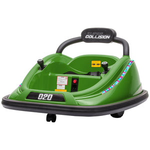 English Elm Aosom 12v Kids Bumper Car Ride on Toy with Dual Joysticks and Parental Remote W2225P249895