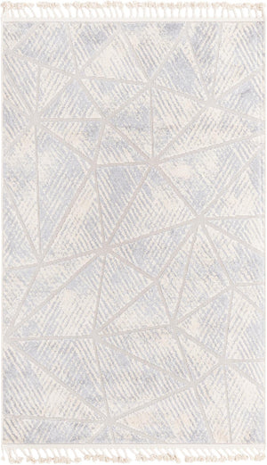 Unique Loom Arlo AJ Machine Made Geometric Rug Sandy Beige, Gray/Ivory 5' 3" x 8' 0"