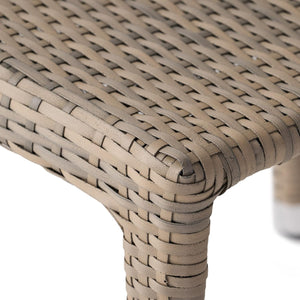 English Elm Christopher Knight Home® - LARACHE Aluminum Framed Armless Rattan Dining Chair – Stackable, Weather-Resistant, Lightweight Design Grey 37.01 L x 29.13 W x 18.5 H N776P261516C