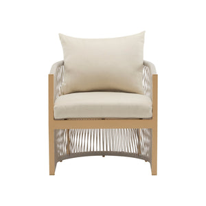 English Elm Christopher Knight Home® - [Set Of 2] Modern Beige Curved Aluminum Lounge Chairs With Plush Cushions For Outdoor Comfort N767P237033B_2