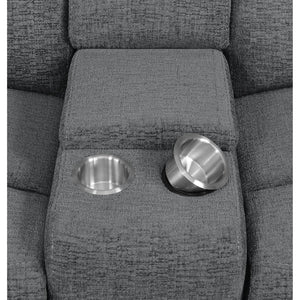 English Elm Divine Three Seat Reclining Home Theater Set with Memory Foam and Storage Consoles B062S01794