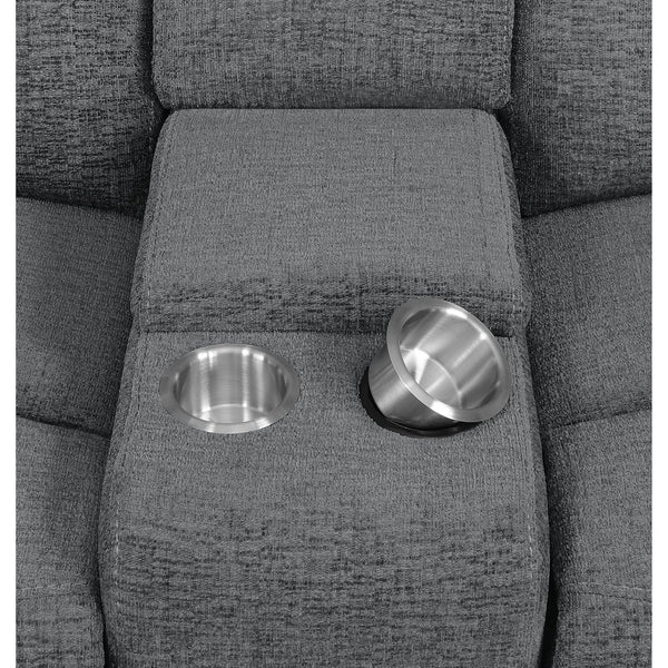 English Elm Divine Three Seat Reclining Home Theater Set with Memory Foam and Storage Consoles B062S01794