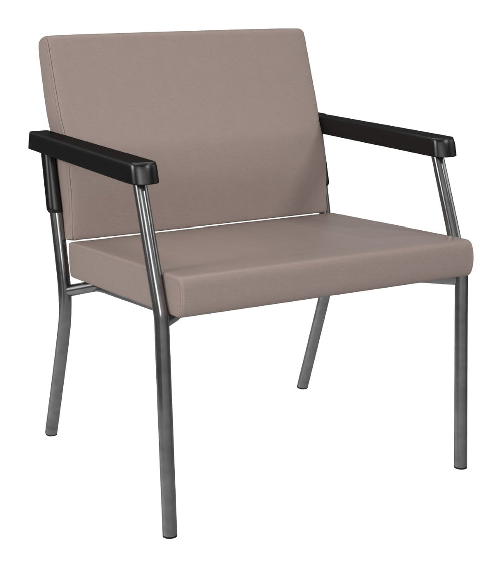 OSP Home Furnishings Bariatric Guest Chair Heavy Duty Metal Frame 400 Lb Capacity Medical Reception Seating BC9602-R103