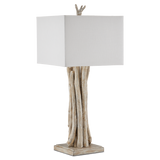 Driftwood Whitewash Table Lamp