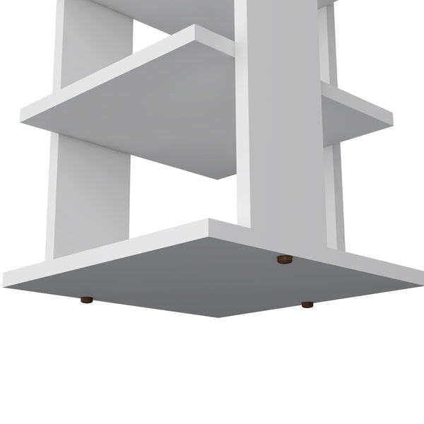 English Elm Odesto 48.7" Tall 8-Tier Vertical Shoe Rack — Narrow White Space-Saving Tower for Entryway & Closet Storage B070P238864