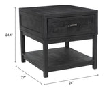 Surat Side Table Black 109846 Zuo Modern