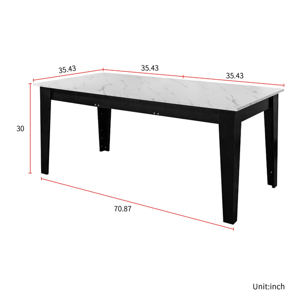 English Elm Dining Table Extendable Woodgrain Melamine Top Seats up to Ten Open Plan Kitchen White Line W331S00209