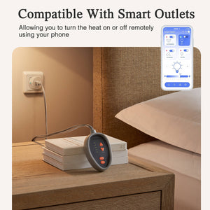 JLA Home Beautyrest - Heated Beautyrest Mattress Pad with Secure Comfort EMF Reduction, Dual-Zone Control, 5 Temps, 5-Yr Warranty BR55-0198