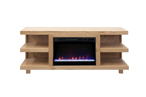 English Elm Laurel Canyon 65 Inch Fireplace Tv Stand For Tvs Up To 75" With Rustic Style & Easy Assembly B108P292276