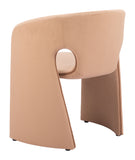 Rosyth Dining Chair Tan 110125 Zuo Modern