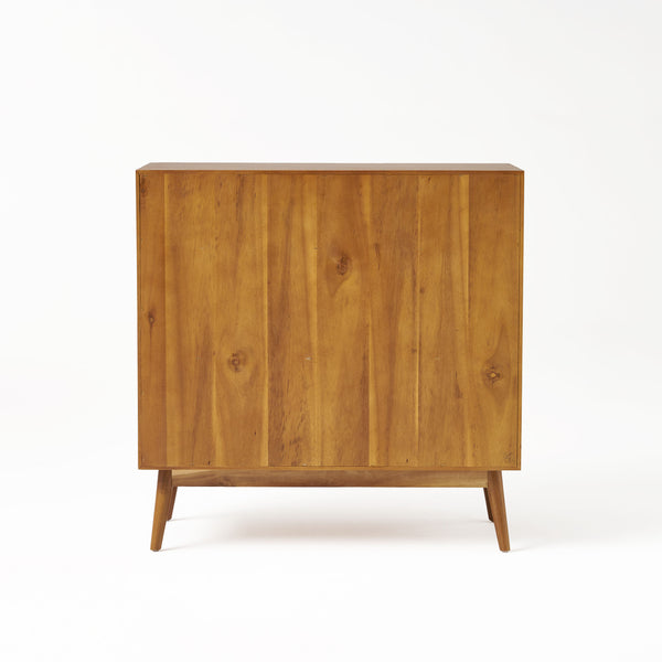 English Elm Christopher Knight Home® - Okioki Mid-Century 3-Drawer Dresser in Acacia Wood — Sturdy, Smooth-Glide Storage for Bedrooms Natural 67064.00