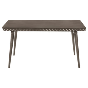English Elm Perkins Sculptural Okume Veneer Dining Table with Tapered Legs for Family Gatherings B062P447963